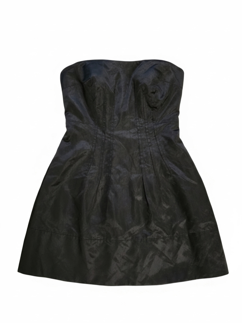 J.Crew Collection Strapless Mini Dress in Memory Satin Size 4